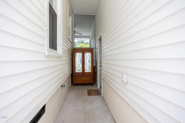 a view of bedroom and bathroom