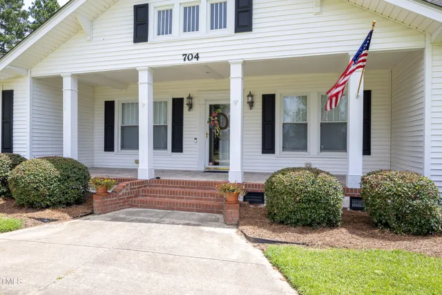 a front view of a house