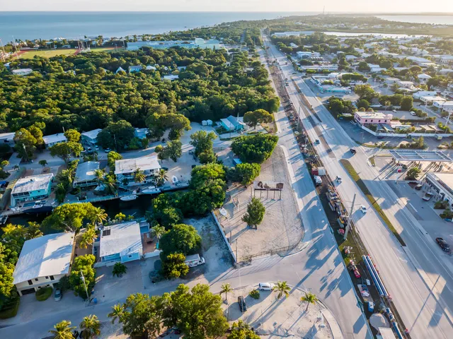 an aerial view of a city with lots of residential buildings