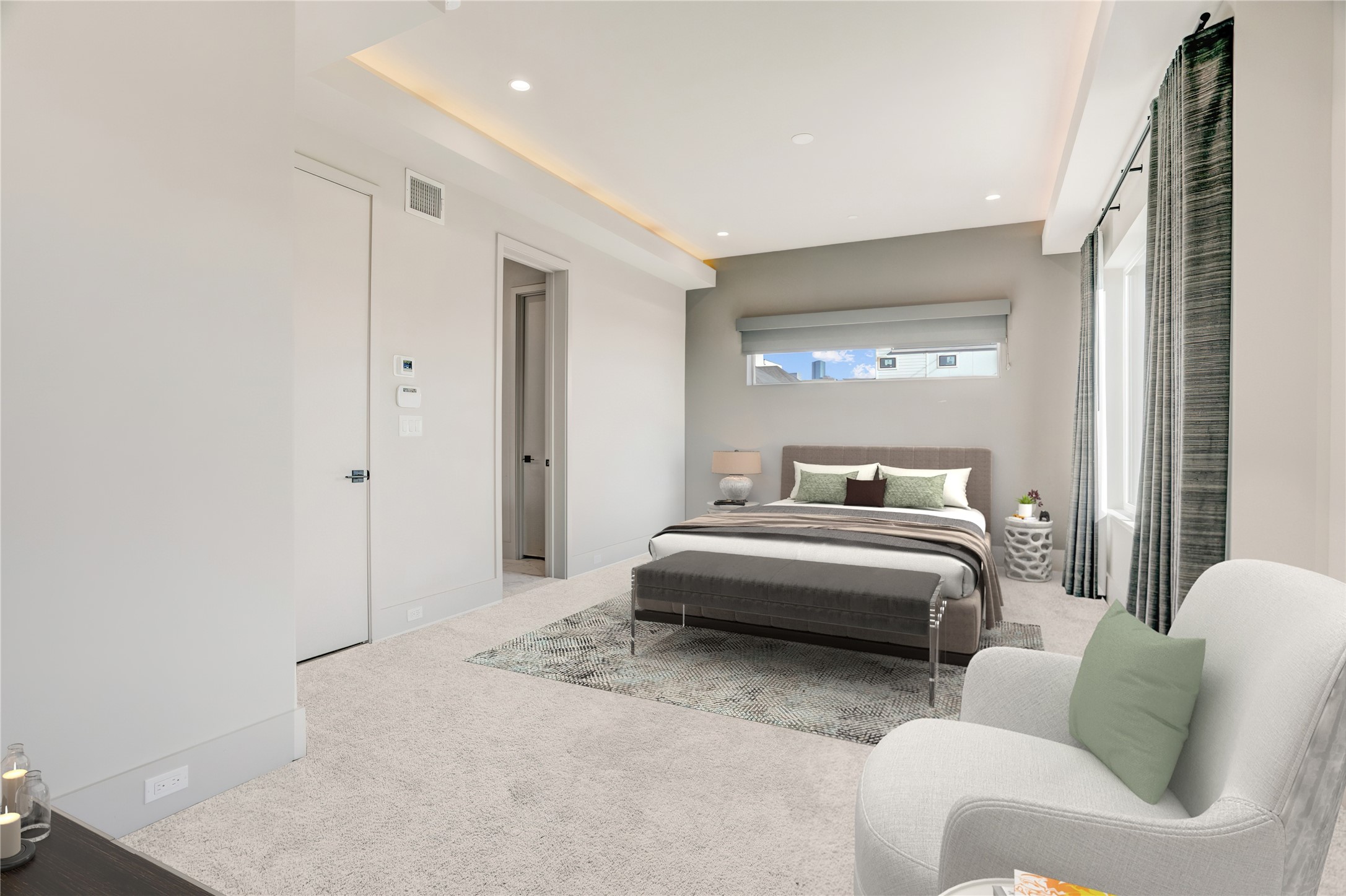 1116 Peden Street Houston, TX 77006 - Photo 28 of 48 Virtually Staged Primary Bedroom