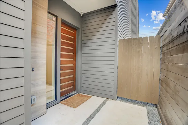 a view of front door