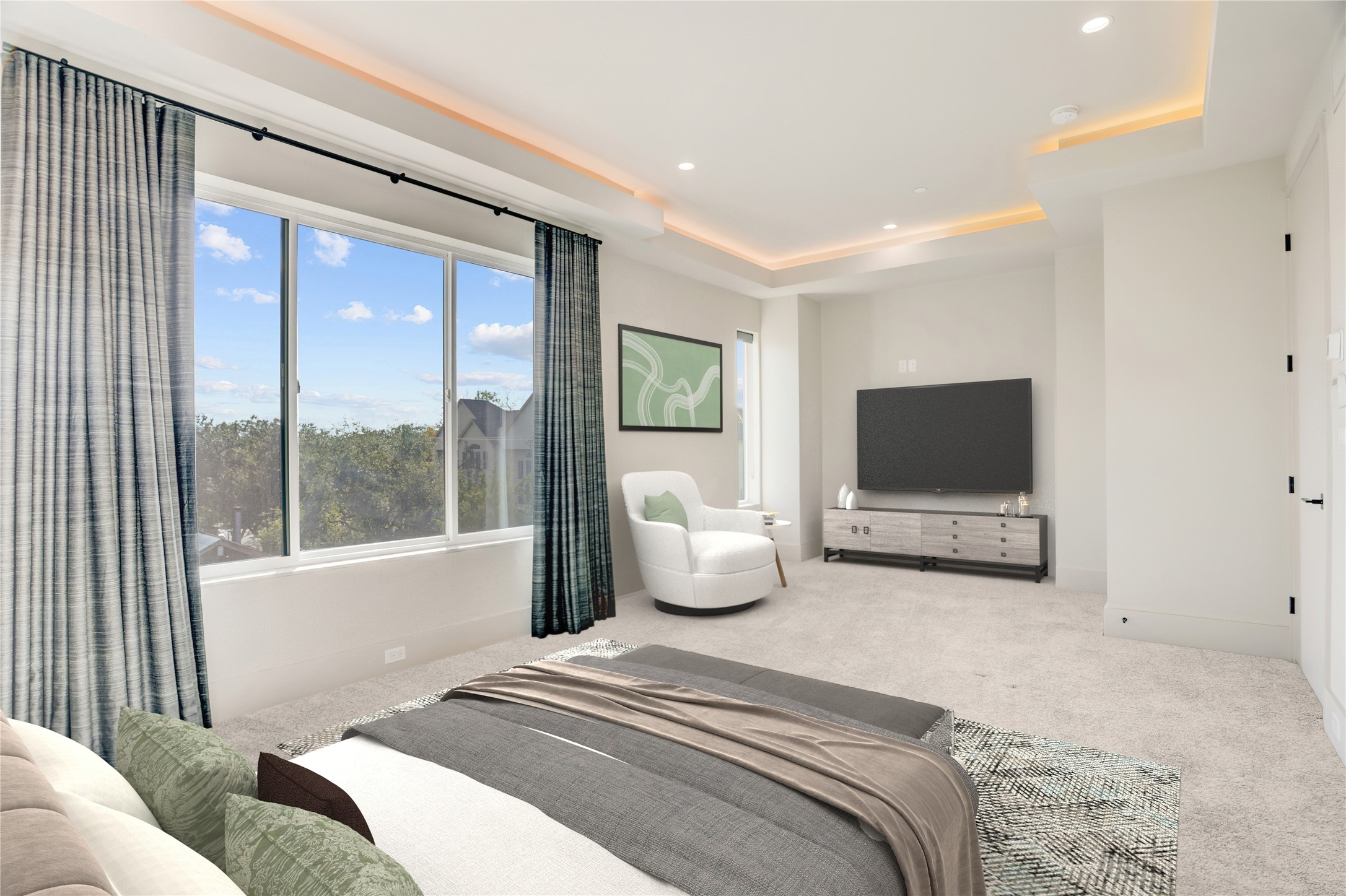 1116 Peden Street Houston, TX 77006 - Photo 31 of 48 Virtually Staged Primary Bedroom