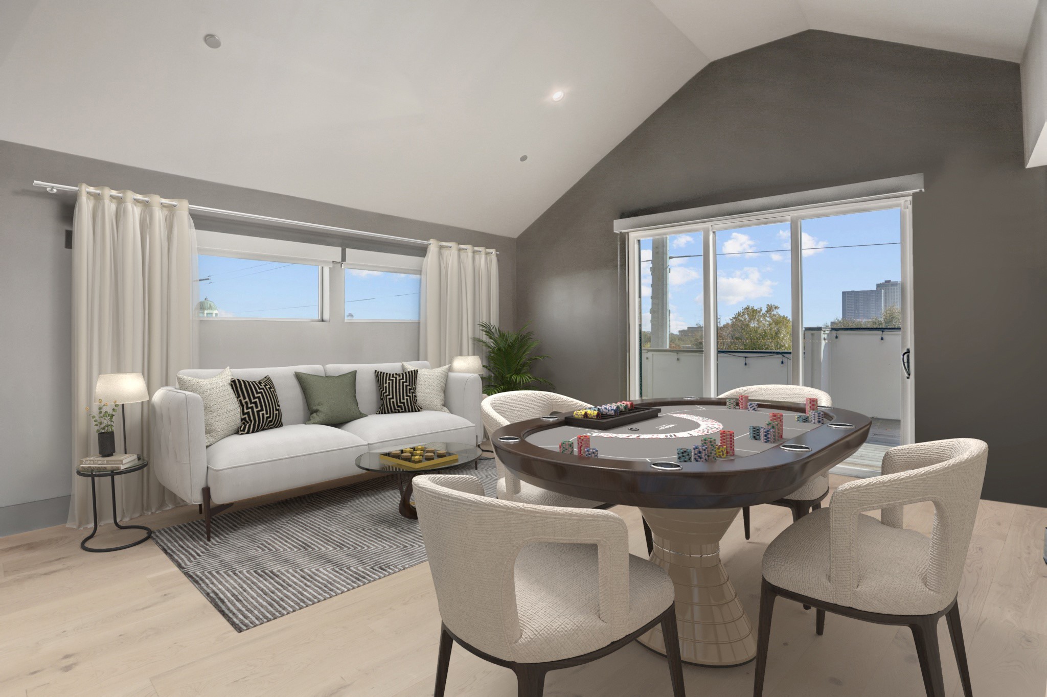 1116 Peden Street Houston, TX 77006 - Photo 43 of 48 Virtually Staged 4th Floor Game Room