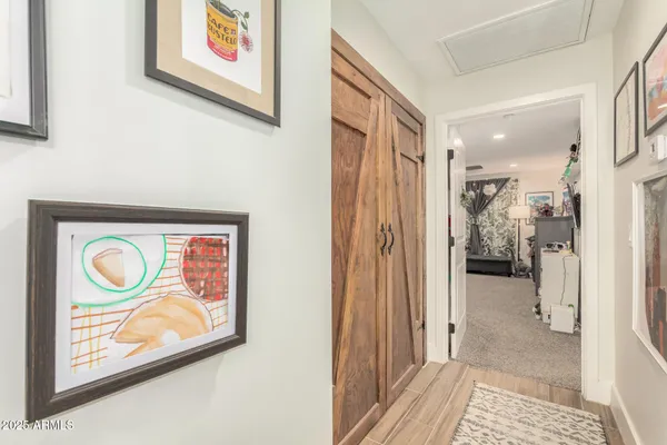 a view of an entryway door