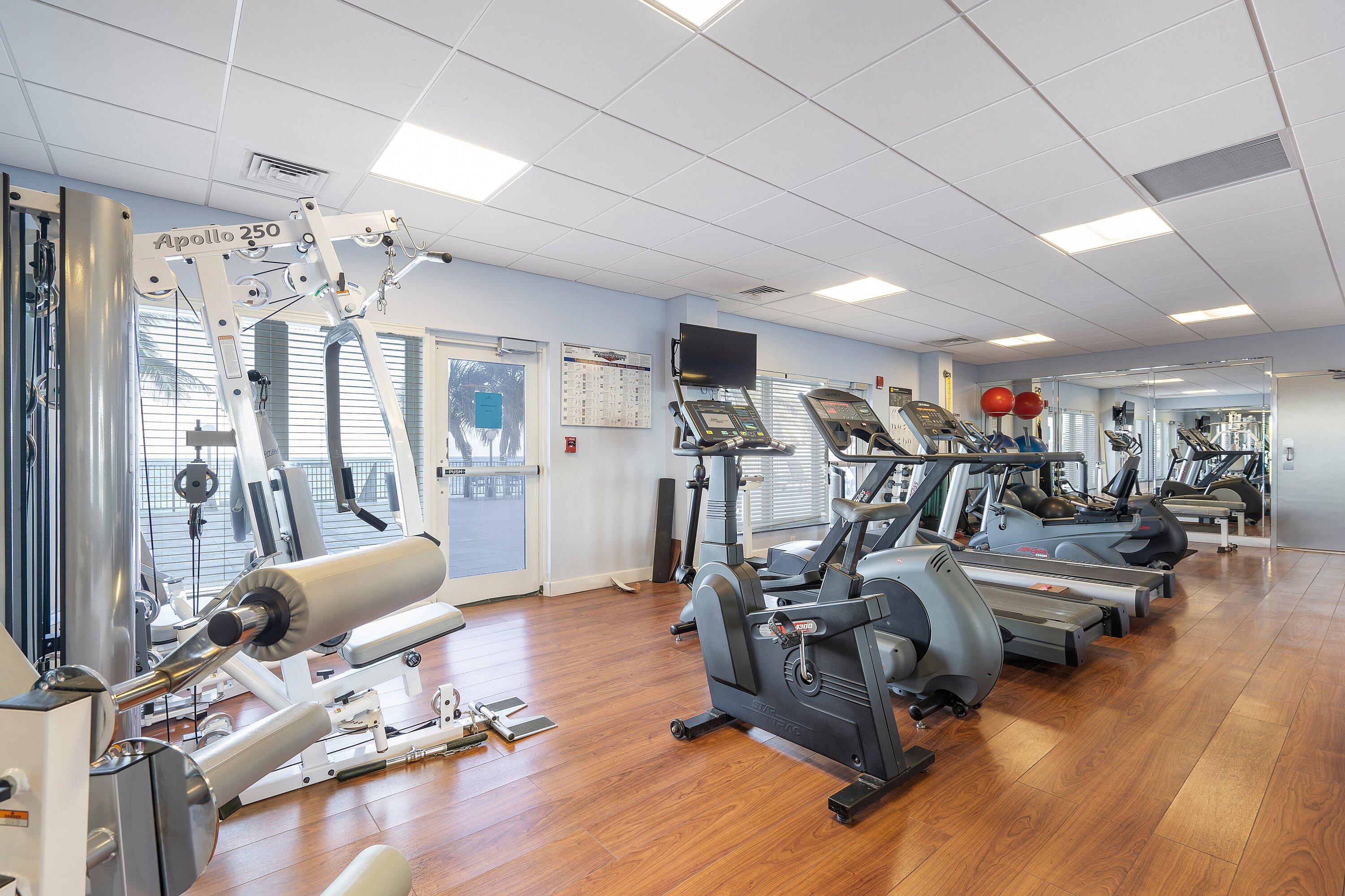 2066 North Ocean Boulevard, Unit 9NE Boca Raton, FL 33431 - Photo 40 of 45 a view of a room with gym equipment