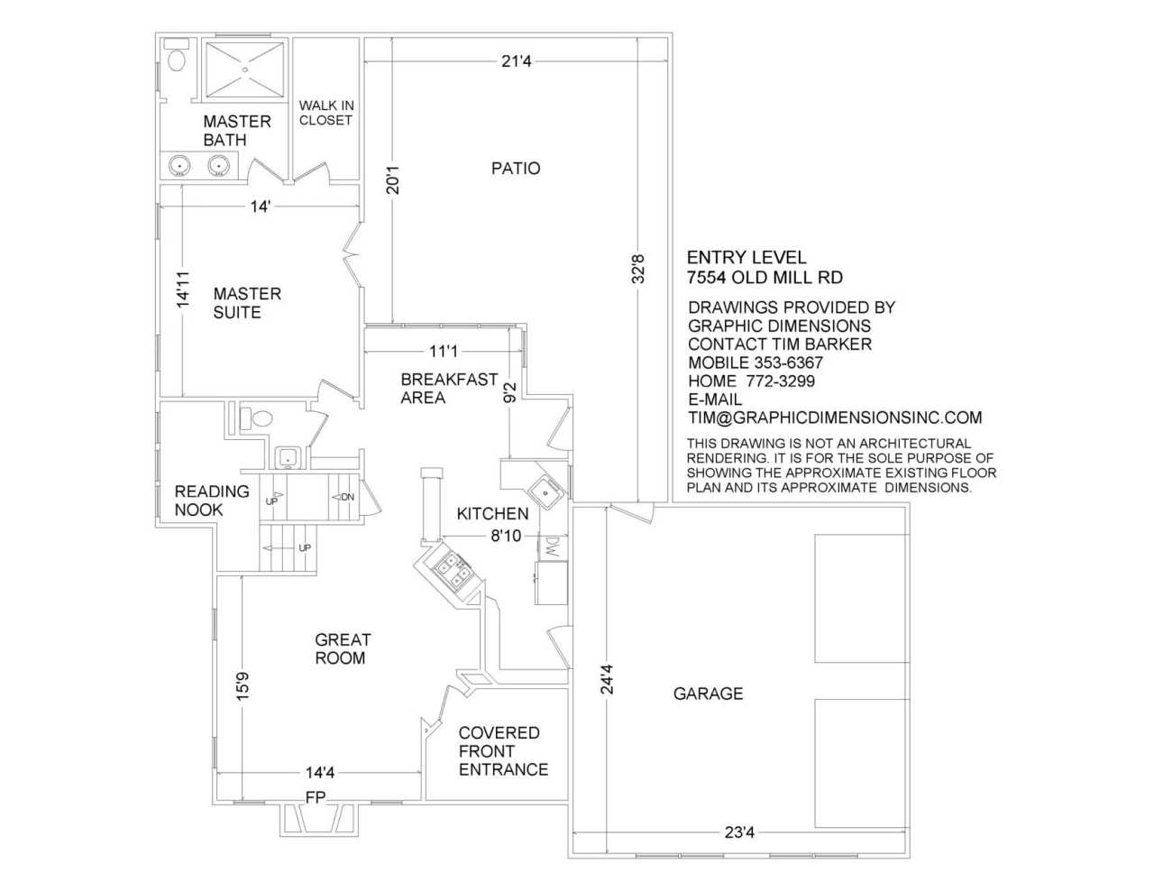 7554 Old Mill Road Roanoke, VA 24018 - Photo 24 of 25 Entry Floor Plan