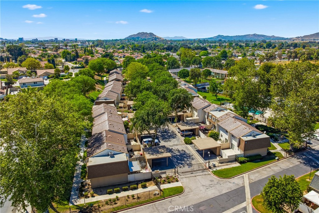 3469 Columbia Avenue Riverside, CA 92501 - Photo 30 of 30 an aerial view of residential houses with outdoor space and trees