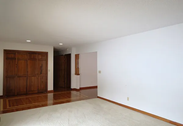 a view of an empty room