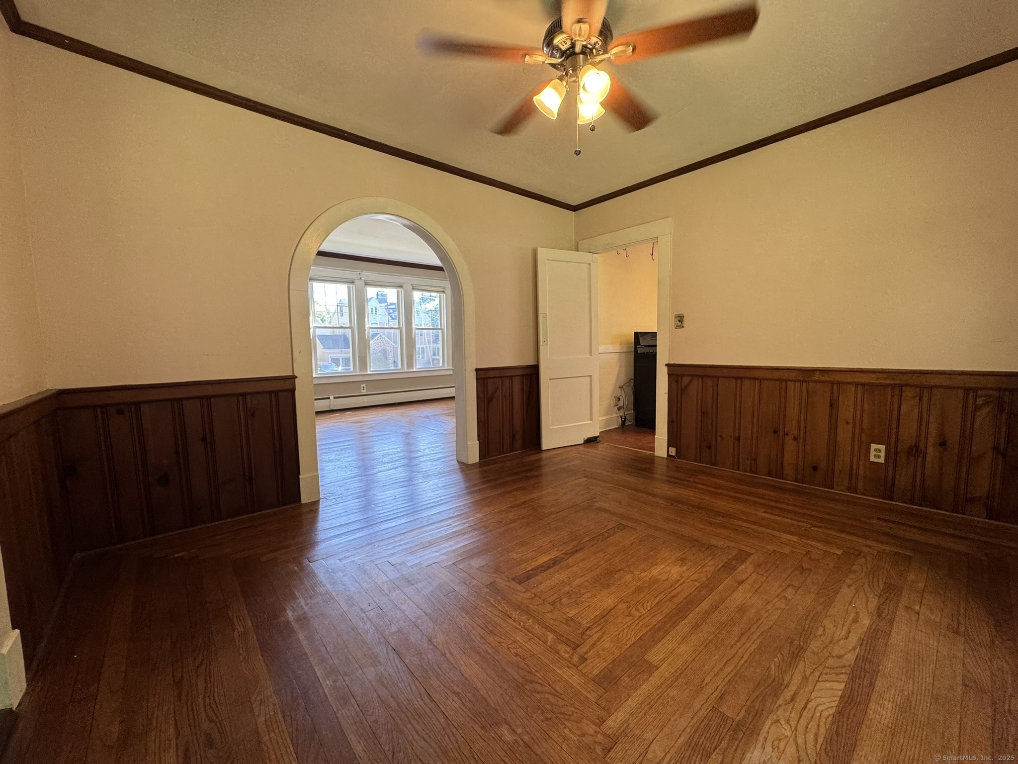 16 Park Place Meriden, CT 06451 - Photo 10 of 30 wooden floor in an empty room with a window