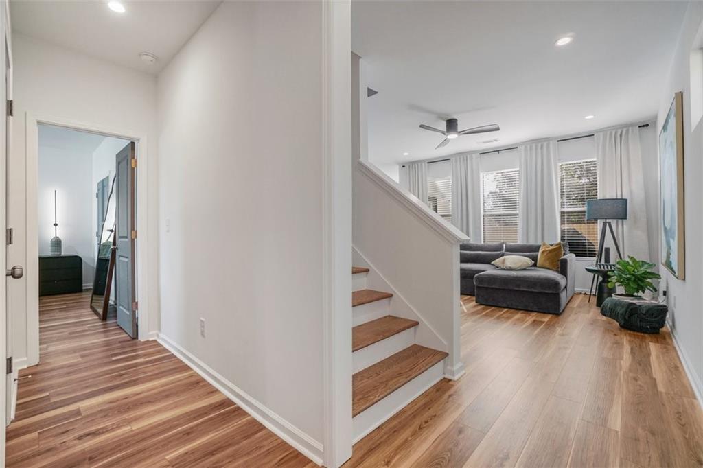 3510 Thompson Drive Northwest Atlanta, GA 30331 - Photo 12 of 28 a view of entryway and hall with wooden floor