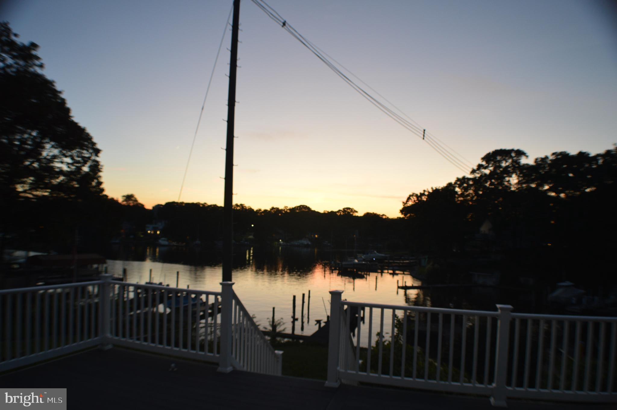 286 Riverside Drive Pasadena, MD 21122 - Photo 65 of 66 another twilight view off deck