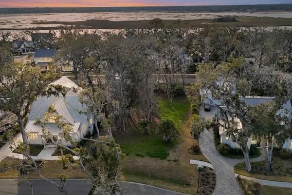 an aerial view of residential house with outdoor space
