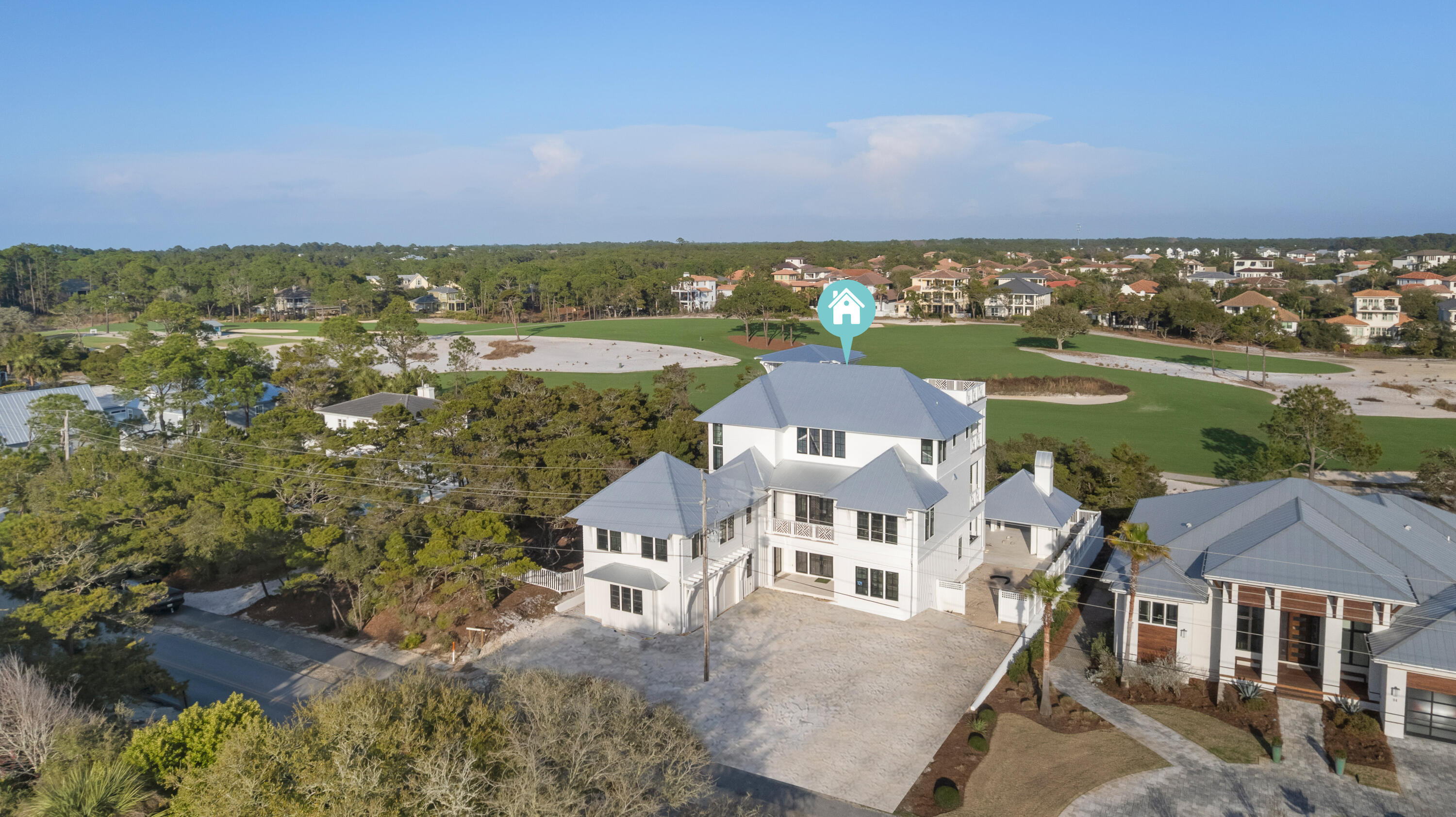 104 Allen Loop Drive Santa Rosa Beach, FL 32459 - Photo 7 of 27 Aerial Front Elevation