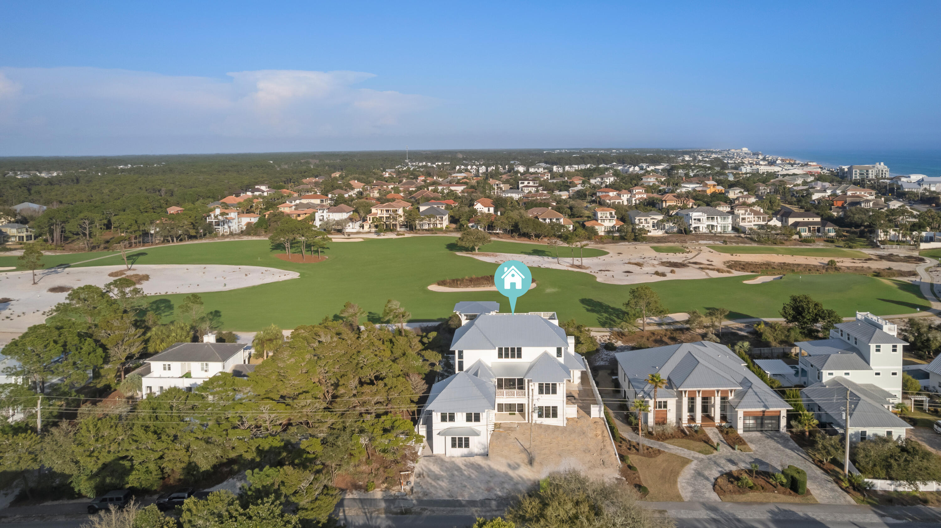 104 Allen Loop Drive Santa Rosa Beach, FL 32459 - Photo 8 of 27 Aerial Front Elevation