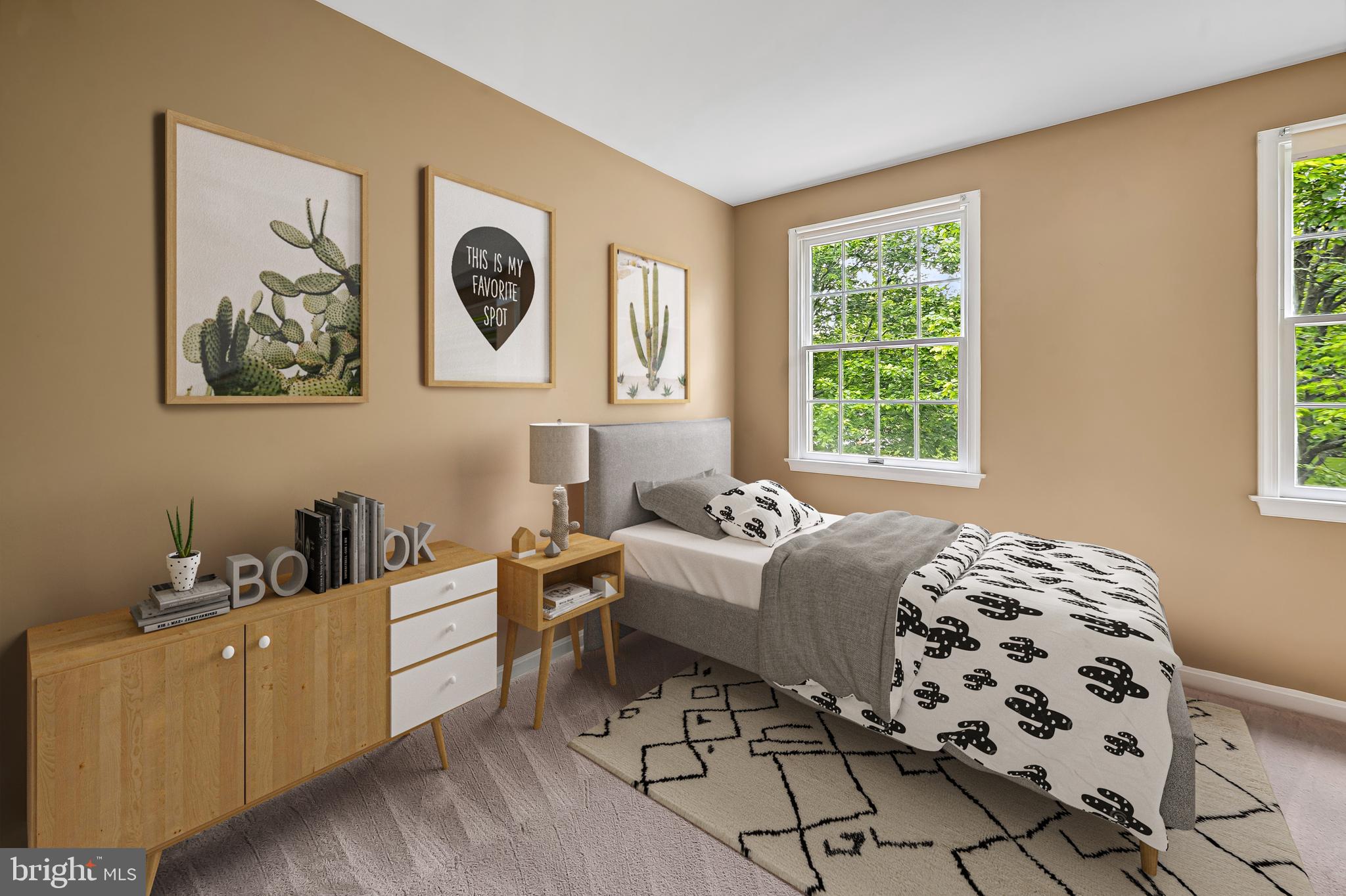 6902 Raven Lane Columbia, MD 21044 - Photo 35 of 47 a bedroom with a bed and a window