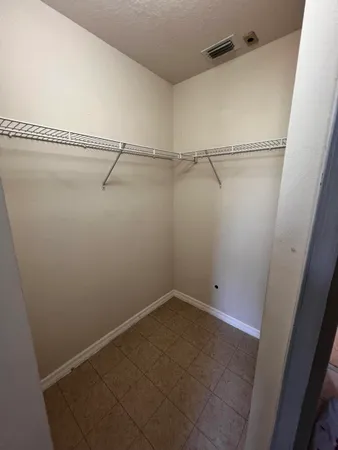 a close view of closet