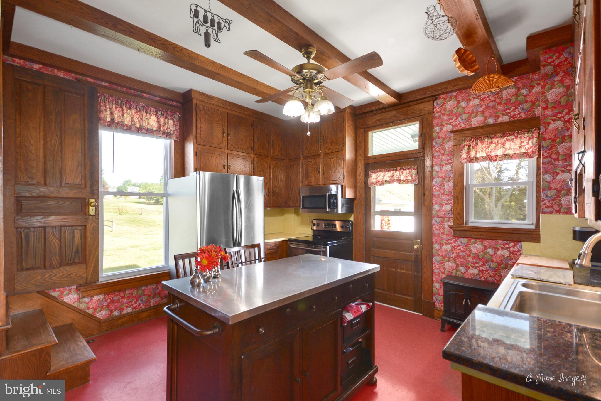 7229 Holter Road Middletown, MD 21769 - Photo 13 of 77 Kitchen w/rear entry to deck and Summer kitchen