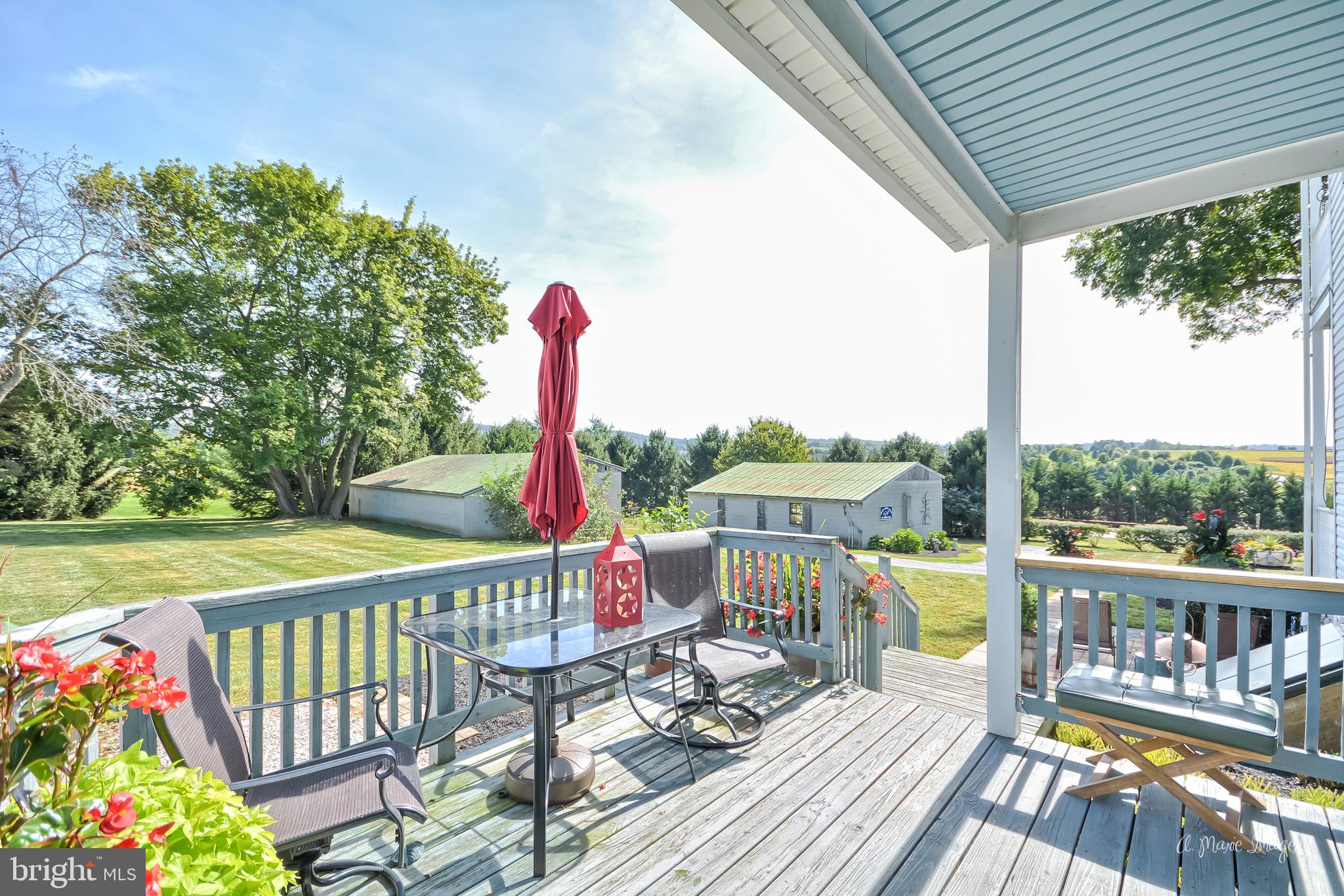 7229 Holter Road Middletown, MD 21769 - Photo 20 of 77 Rear deck overlooking outbuildings