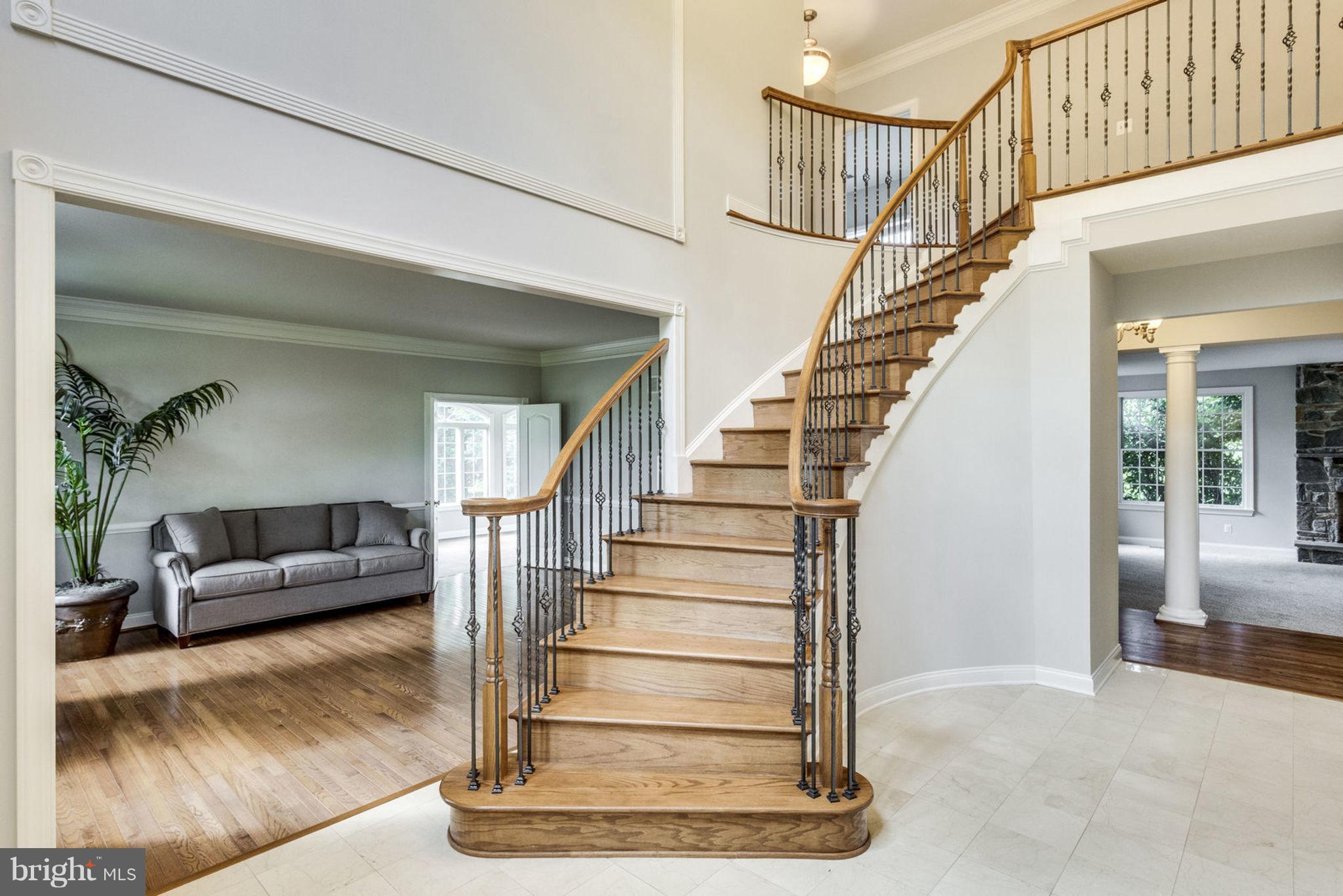 17559 Kinloch Ridge Court Leesburg, VA 20175 - Photo 5 of 30 Curved Wrought Iron Staircase