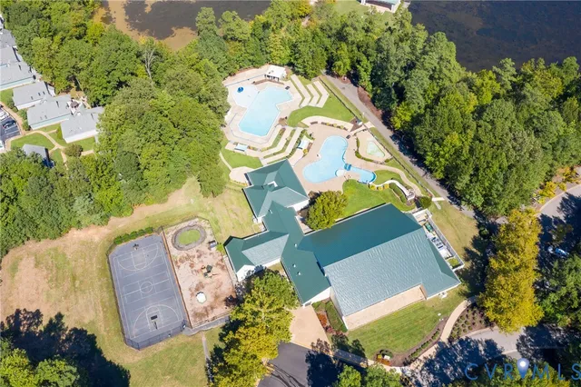 a view of a lake with a mountain in the background