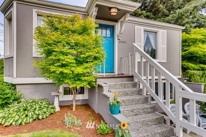 5501 Rockefeller Avenue Everett, WA 98203 - Photo 3 of 27 a view of a house with wooden stairs and a bench