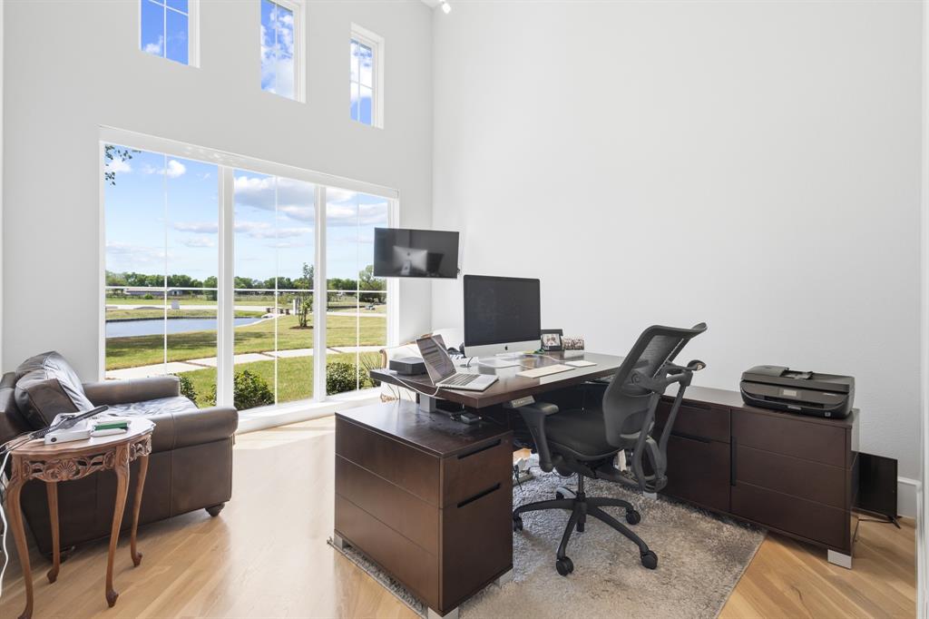 1285 Rimrock Drive Lucas, TX 75002 - Photo 19 of 37 a view of a workspace with furniture and a window