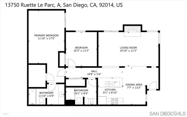 $819,000 | 13750 Ruette Le Parc, Unit A, Del Mar, CA 92014