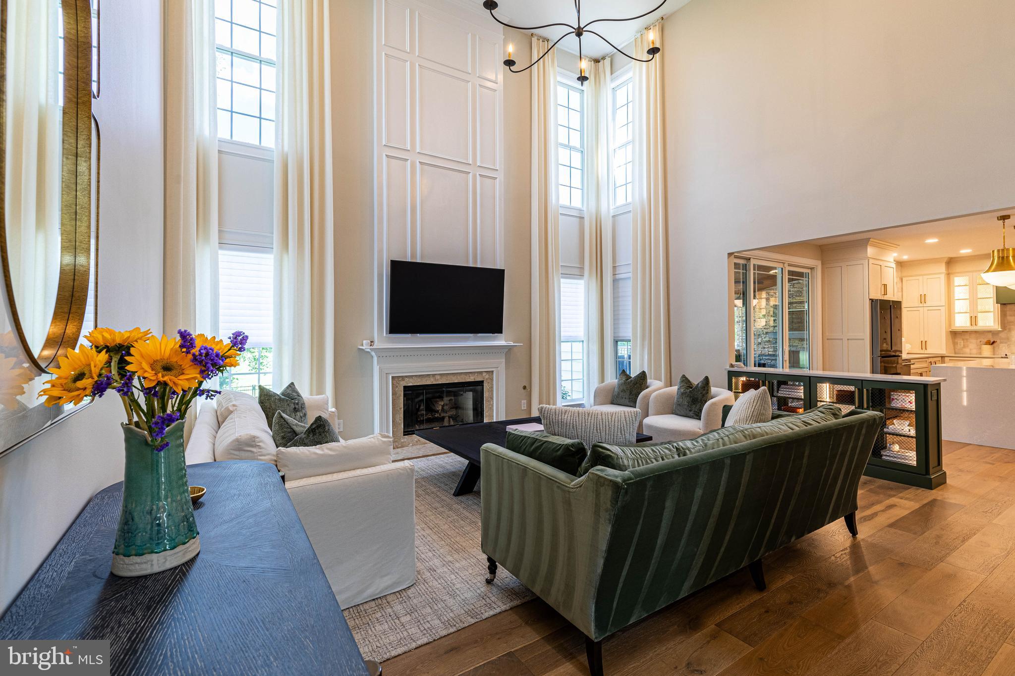 6 Inverness Drive Medford, NJ 08055 - Photo 23 of 62 a living room with furniture and a fireplace