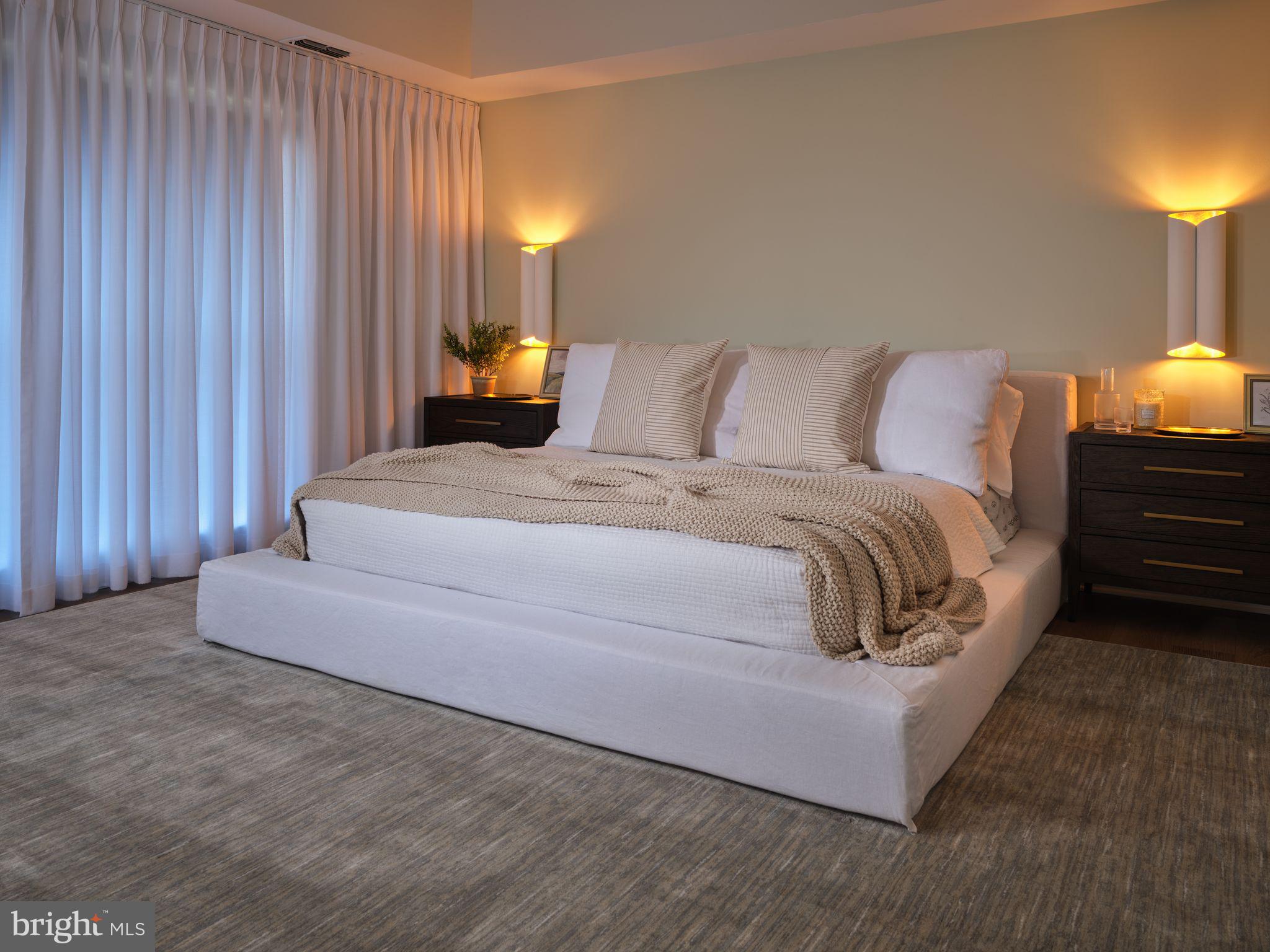 6 Inverness Drive Medford, NJ 08055 - Photo 36 of 62 a spacious bedroom with a bed and lamp