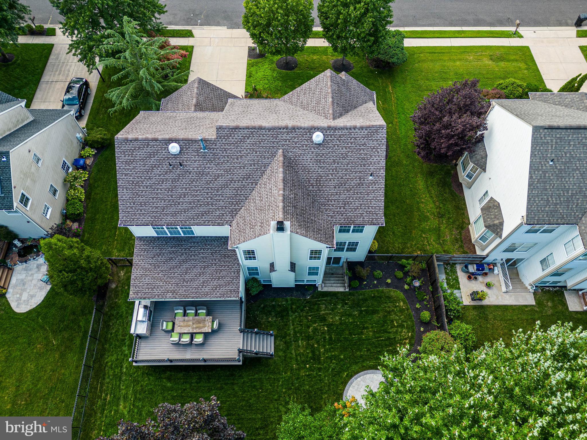 6 Inverness Drive Medford, NJ 08055 - Photo 61 of 62 an aerial view of a house with garden space and street view