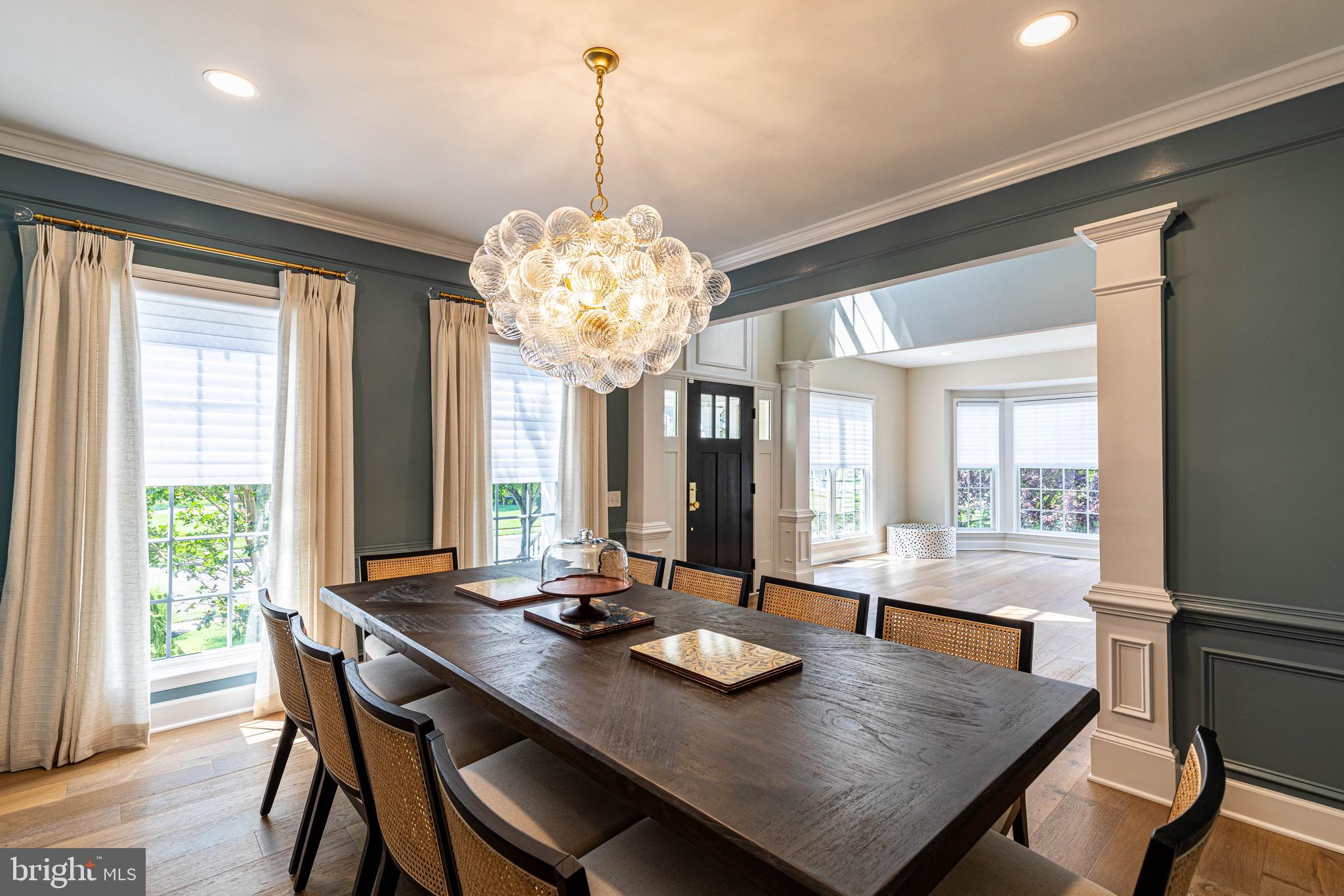6 Inverness Drive Medford, NJ 08055 - Photo 8 of 62 a view of a dining room with furniture wooden floor and chandelier