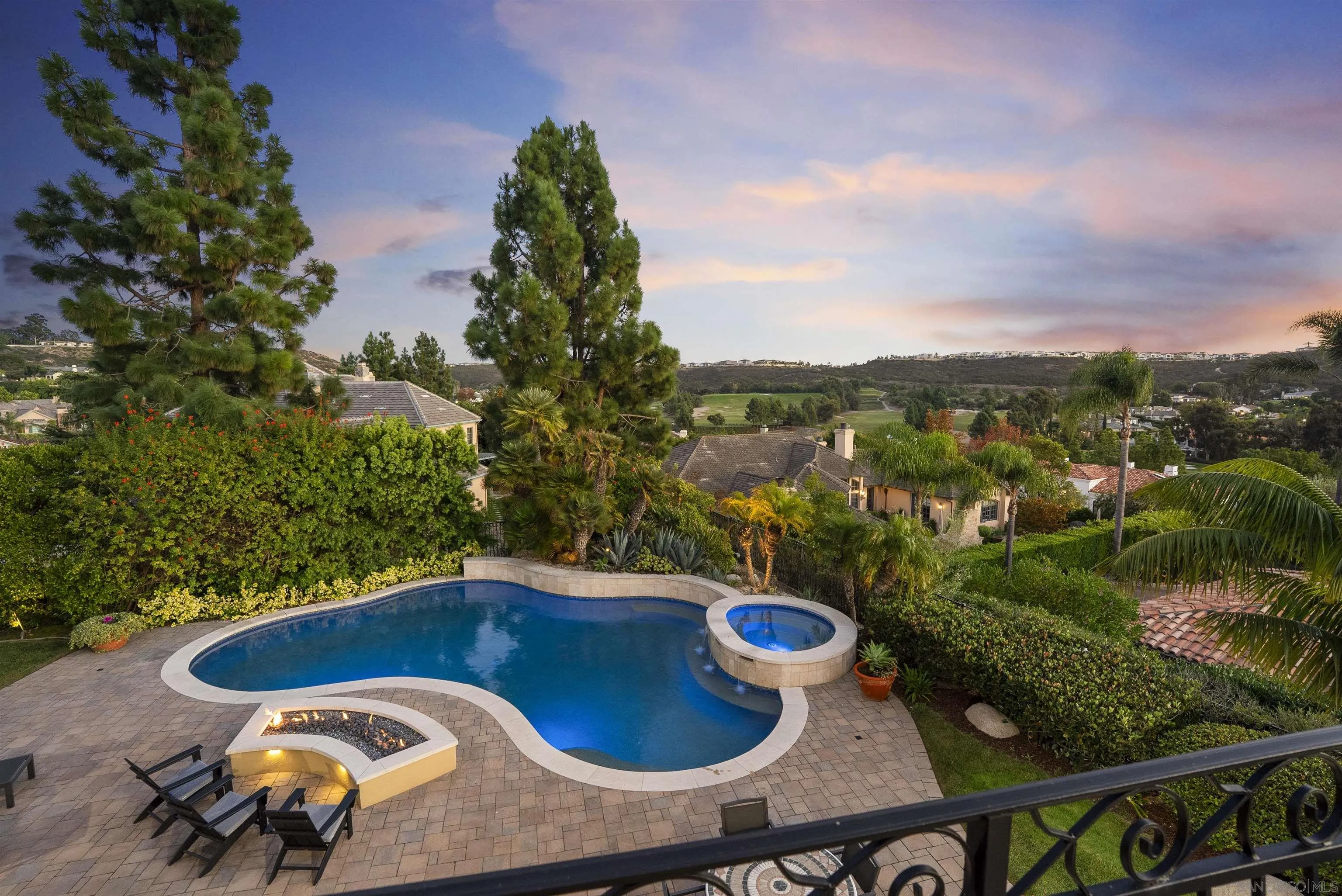 14480 Bellvista Drive Rancho Santa Fe, CA 92067 - Photo 20 of 28 a view of outdoor space and swimming pool