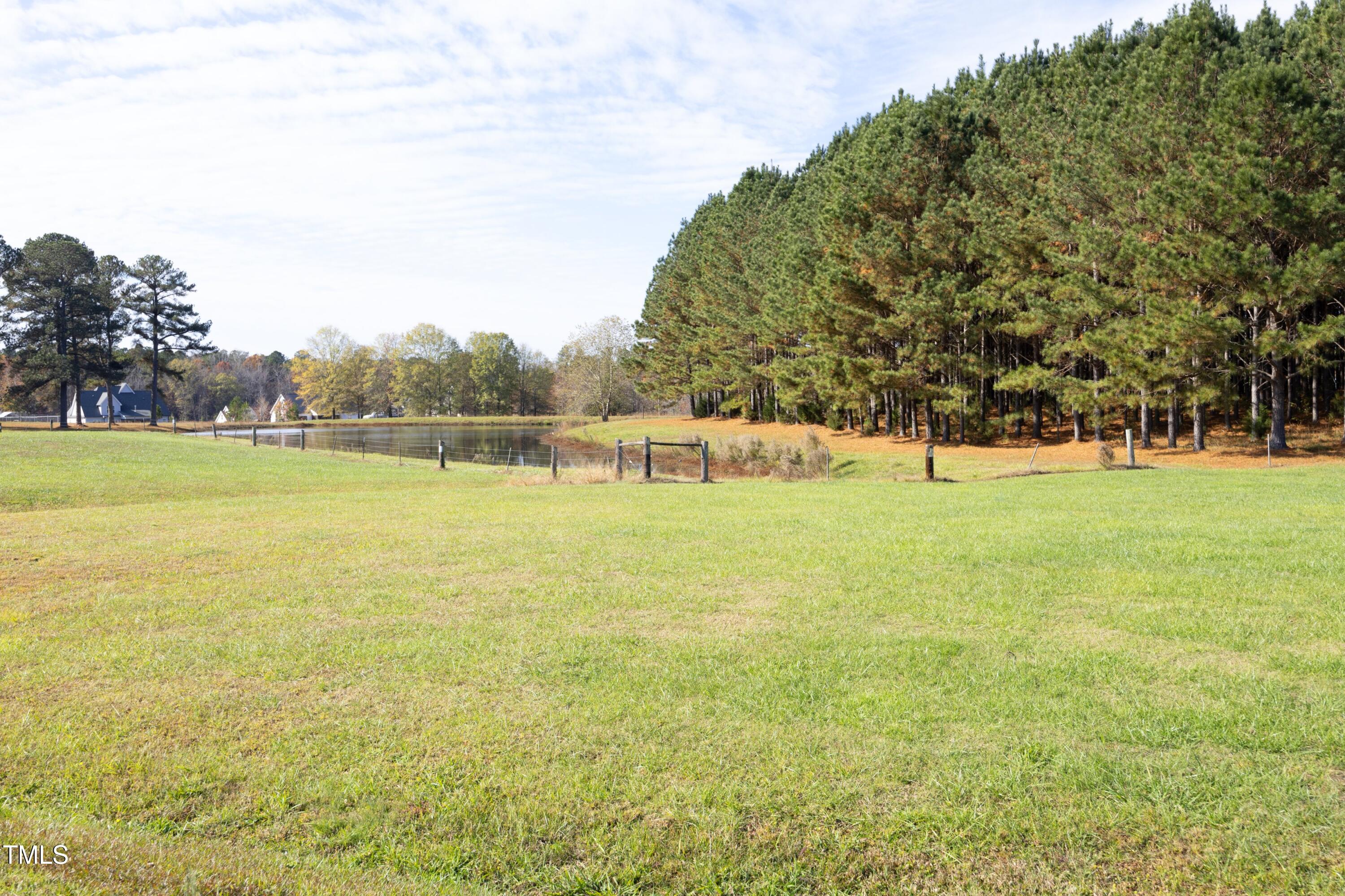 101 Ryans Run Youngsville, NC 27596 - Photo 31 of 33 a view of a green field with trees in the background
