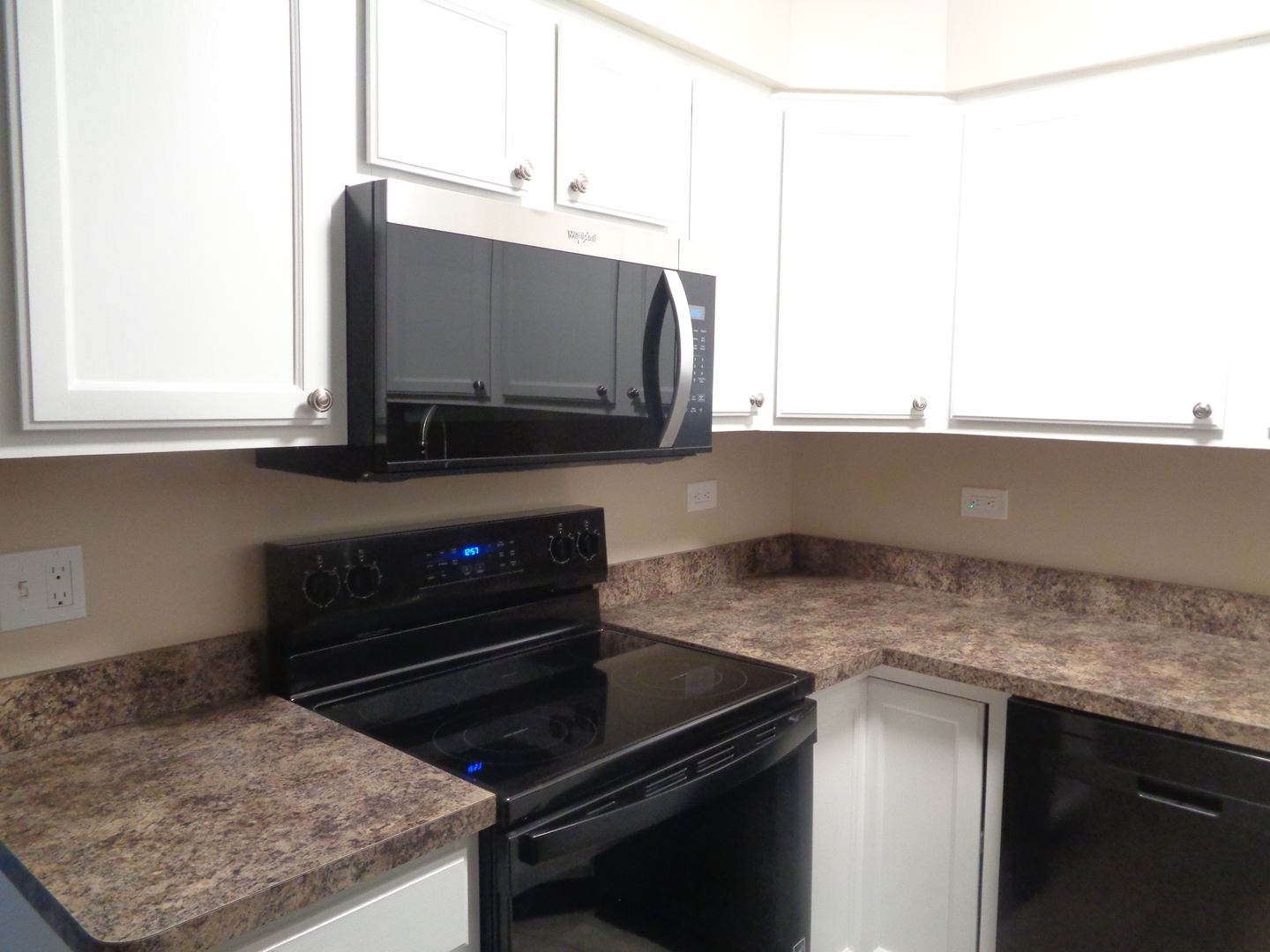 10442 Brooks Lane, Unit C1 Chicago Ridge, IL 60415 - Photo 7 of 12 a kitchen with a stove and a microwave