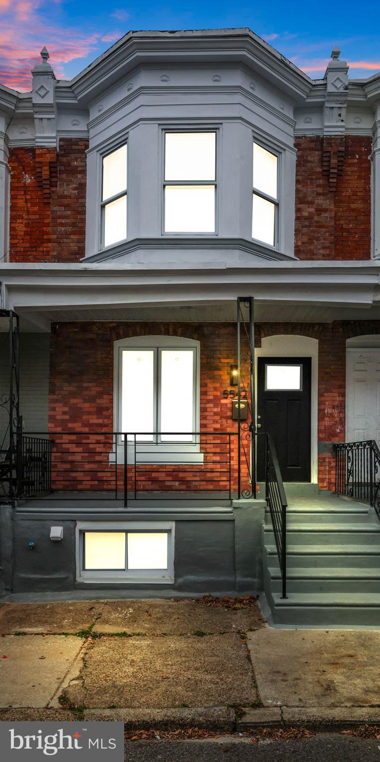 a view of a house with a balcony