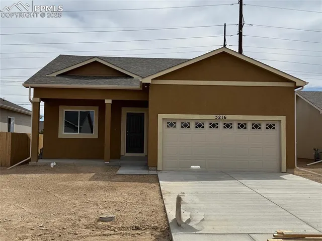 a front view of a house