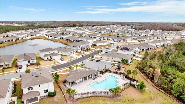 an aerial view of a city