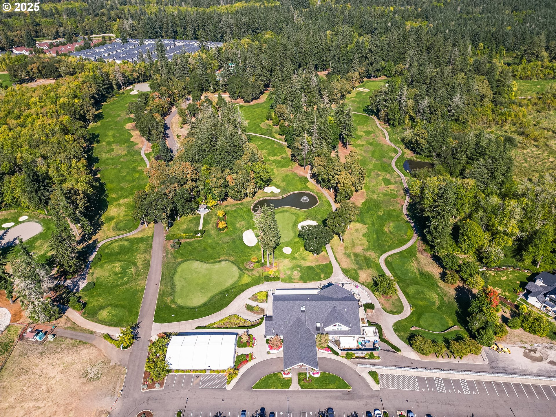 5359 North 87th Avenue Camas, WA 98607 - Photo 24 of 29 an aerial view of residential house with outdoor space and trees