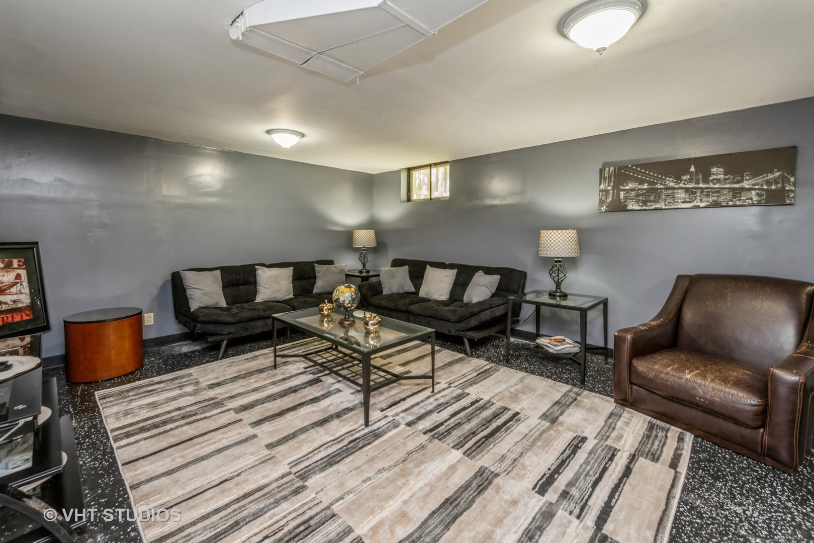 105 Grove Avenue Fox River Grove, IL 60021 - Photo 12 of 16 a living room with furniture a rug and a lamp
