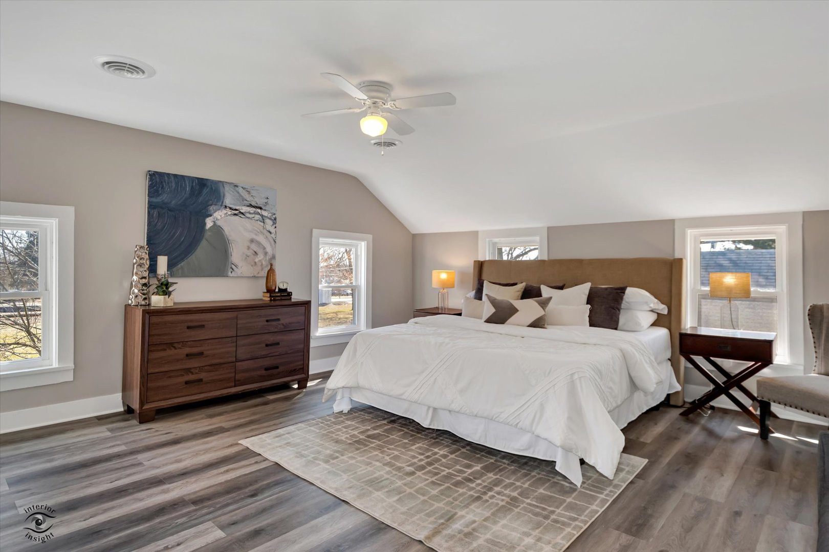 714 Gould Street Beecher, IL 60401 - Photo 22 of 29 a bedroom with a bed and wooden floor
