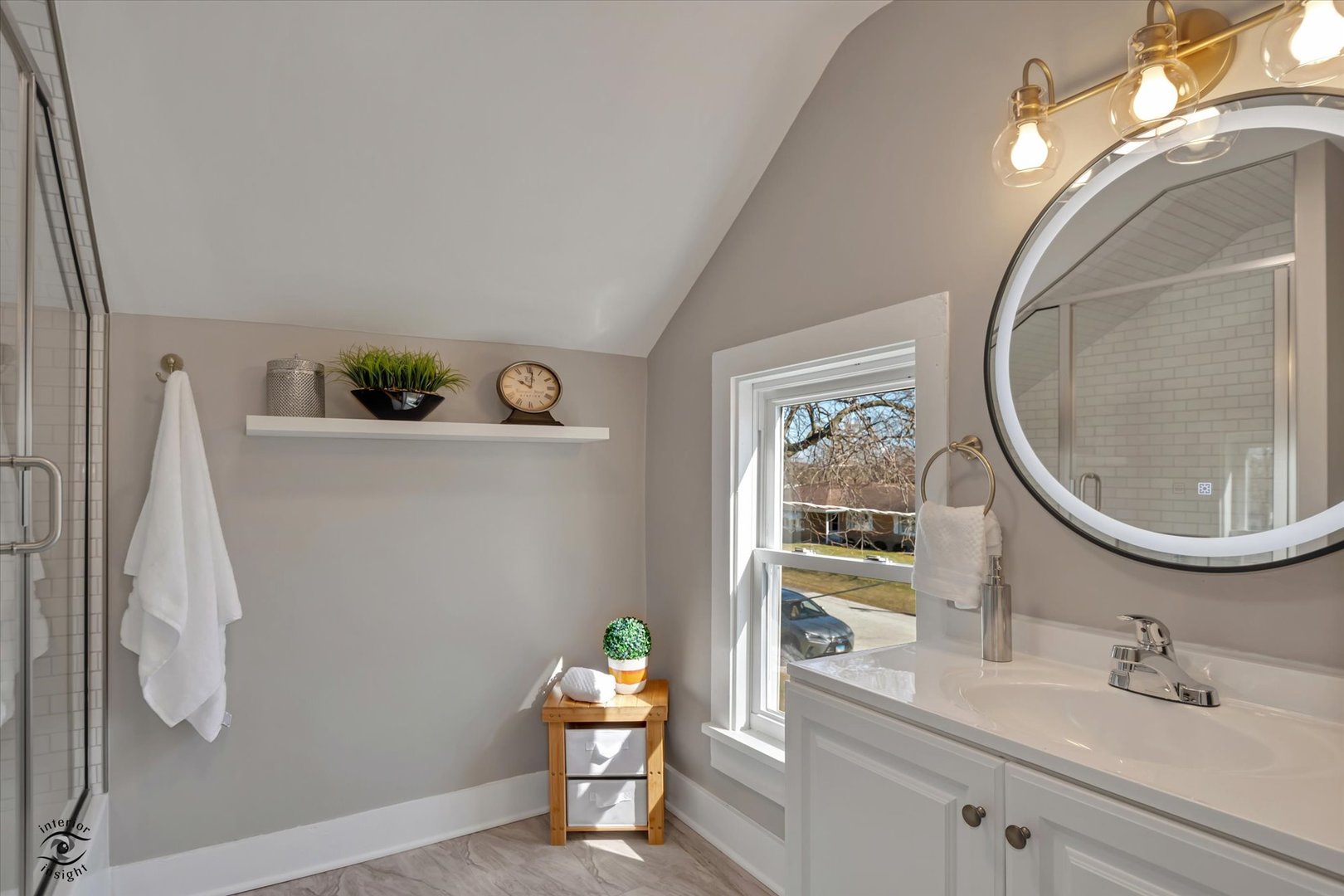 714 Gould Street Beecher, IL 60401 - Photo 25 of 29 a bathroom with a sink and a mirror