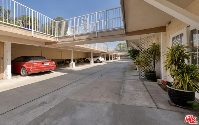 a view of an outdoor space with seating