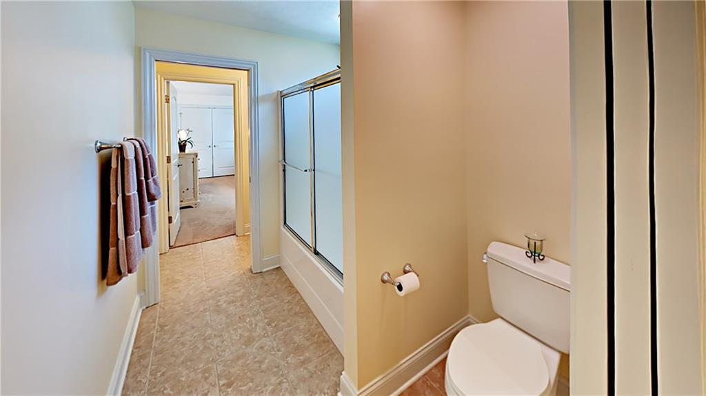 811 Mt Pleasant Road Mars, PA 16046 - Photo 19 of 25 a bathroom with a toilet and a shower