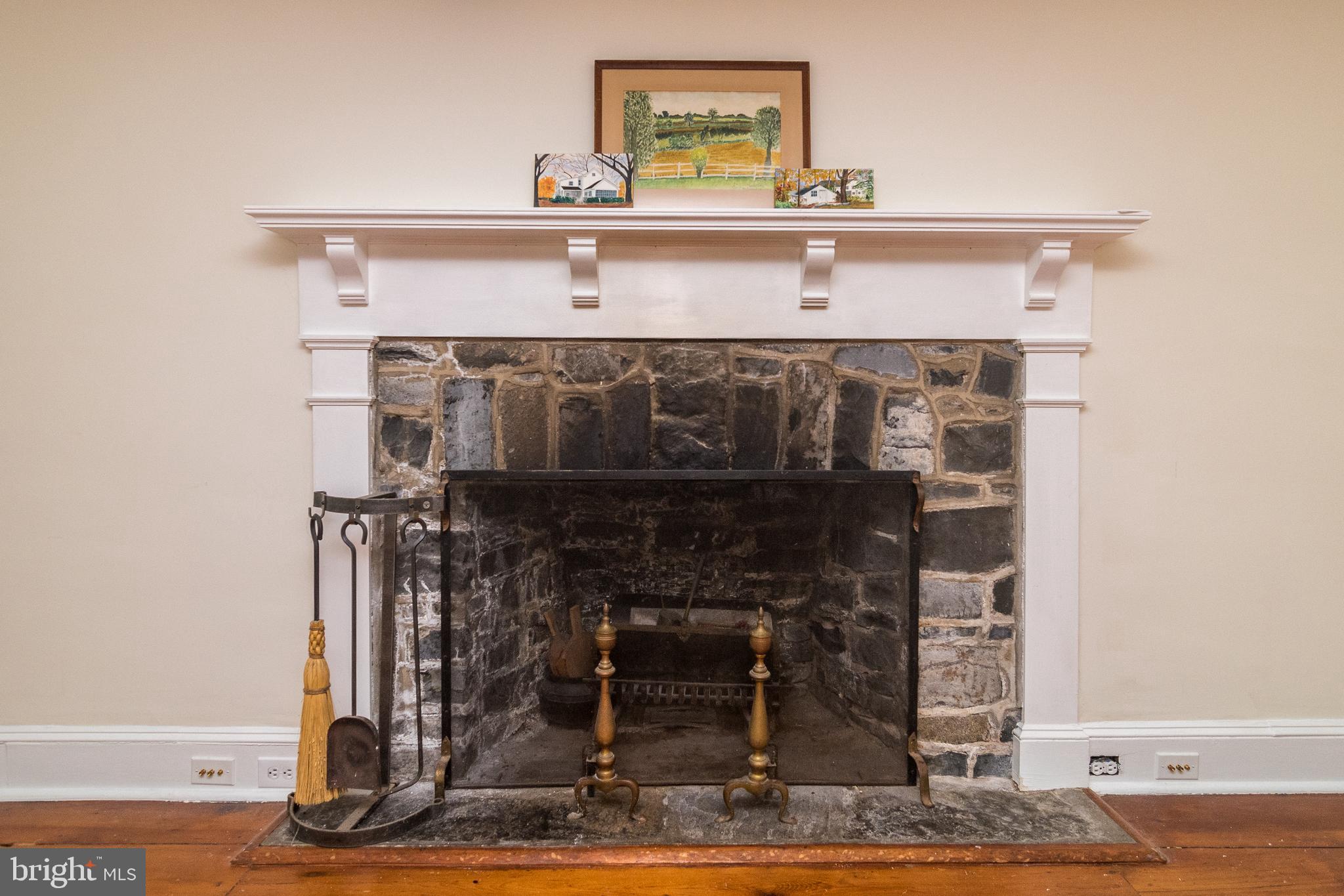 4280 New Hope Road New Hope, PA 18938 - Photo 11 of 75 Stone Fireplace in Main House