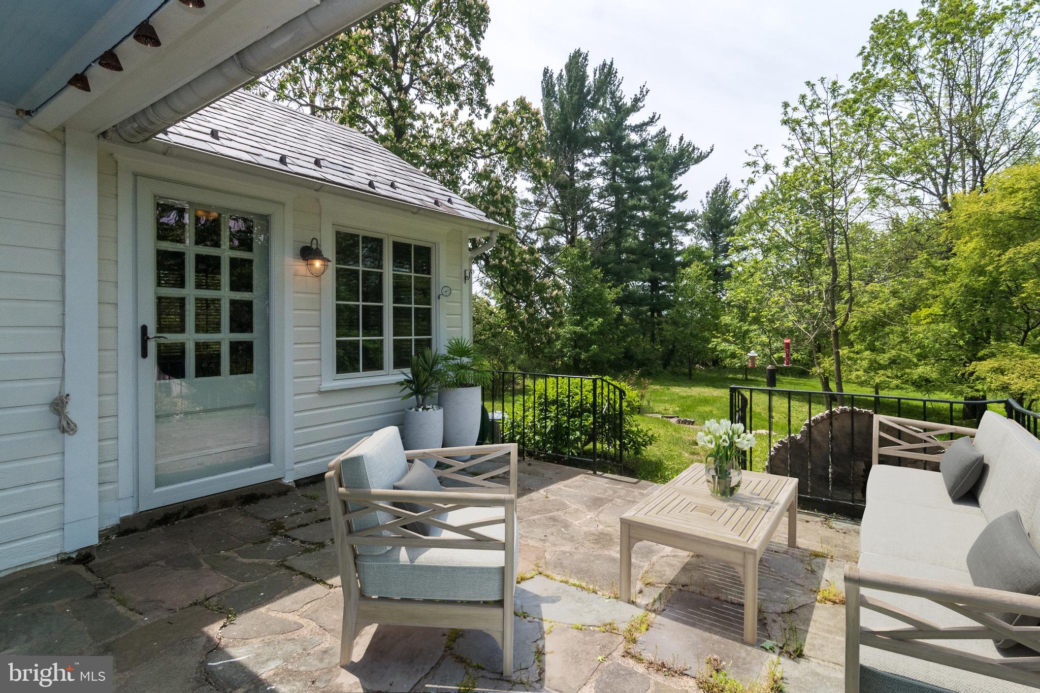 Patio off main house