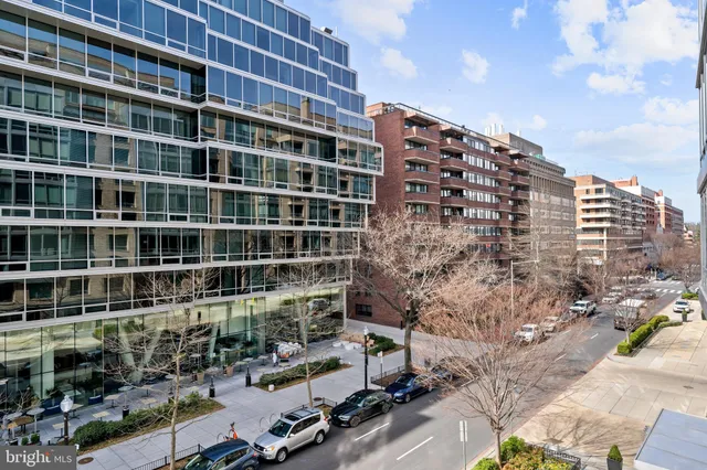 a view of a city view from a patio