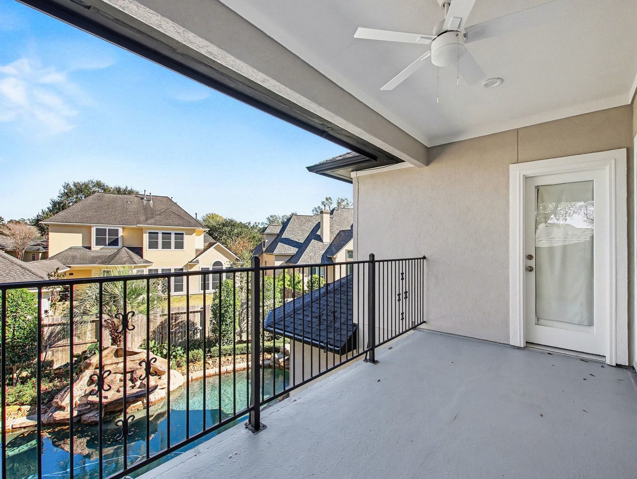 22918 Chaus Court Katy, TX 77494 - Photo 30 of 35 a view of a porch with wooden floor