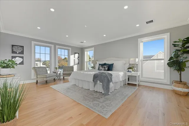 a view of a hallway with a window