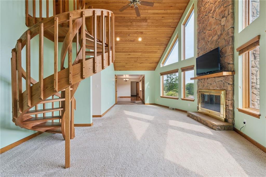 350 American Legion Road Latrobe, PA 15650 - Photo 4 of 45 a view of a fireplace with an empty room