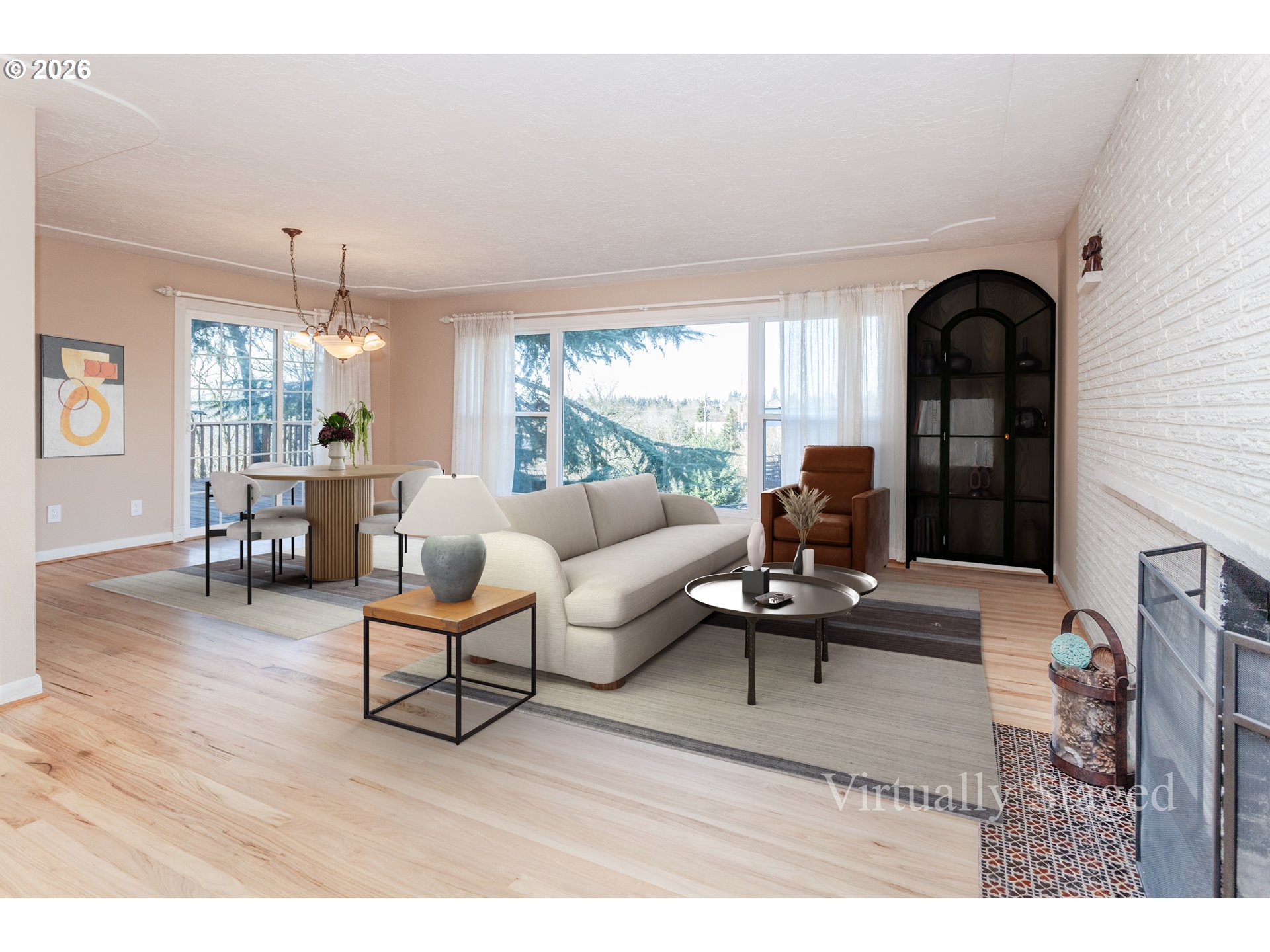 6805 Northeast Multnomah Street Portland, OR 97213 - Photo 6 of 44 a living room with furniture and a large window